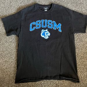 black champion csusm logo t-shirt
